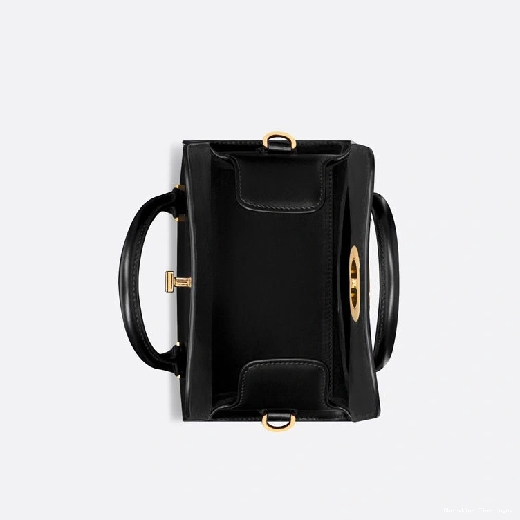 Cheap Box Dior Small Boston Bag Black Calfskin 0811 Luxury